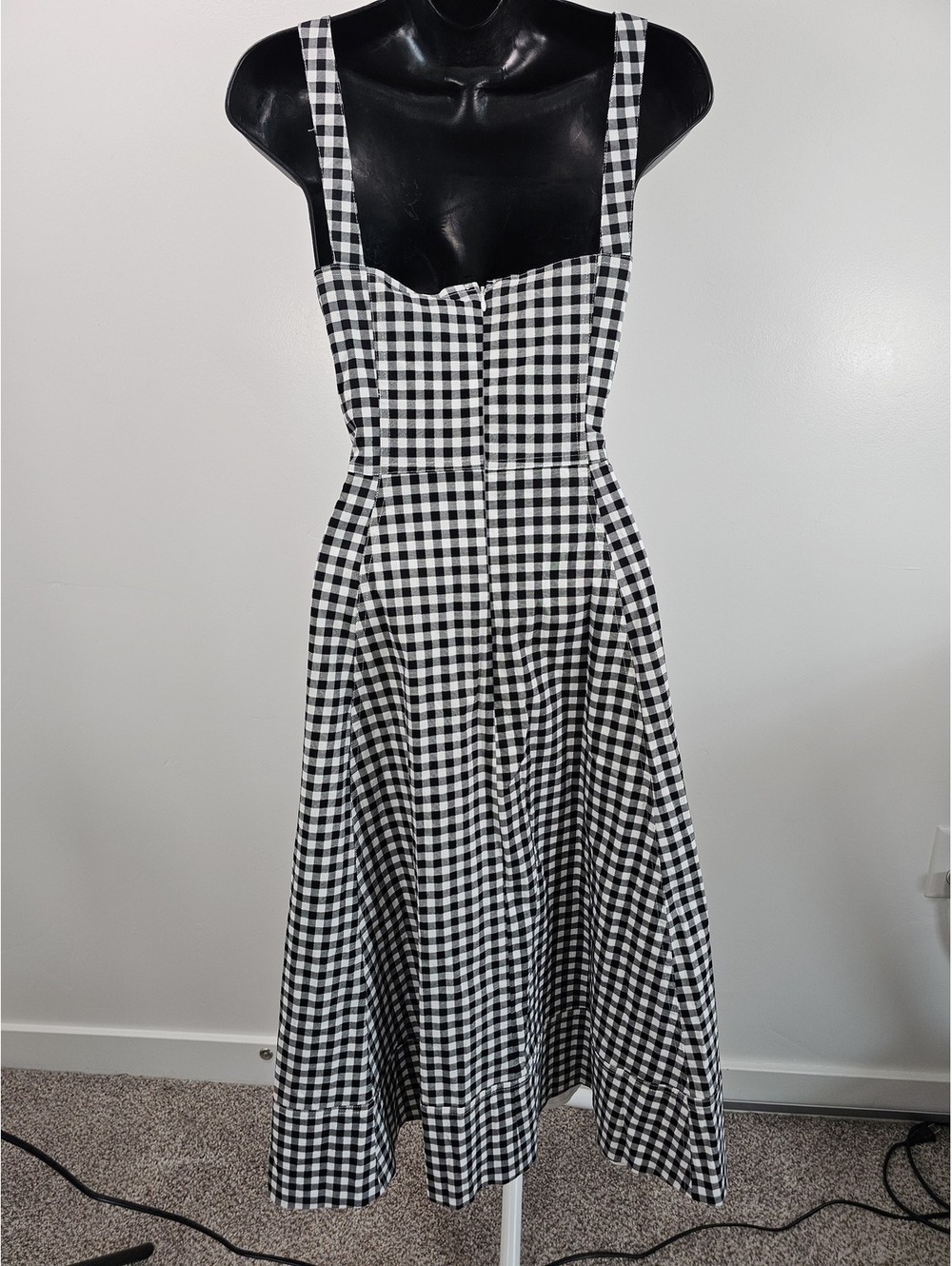 Avec Les Filles Black and White Gingham Midi - Picture 6 of 15